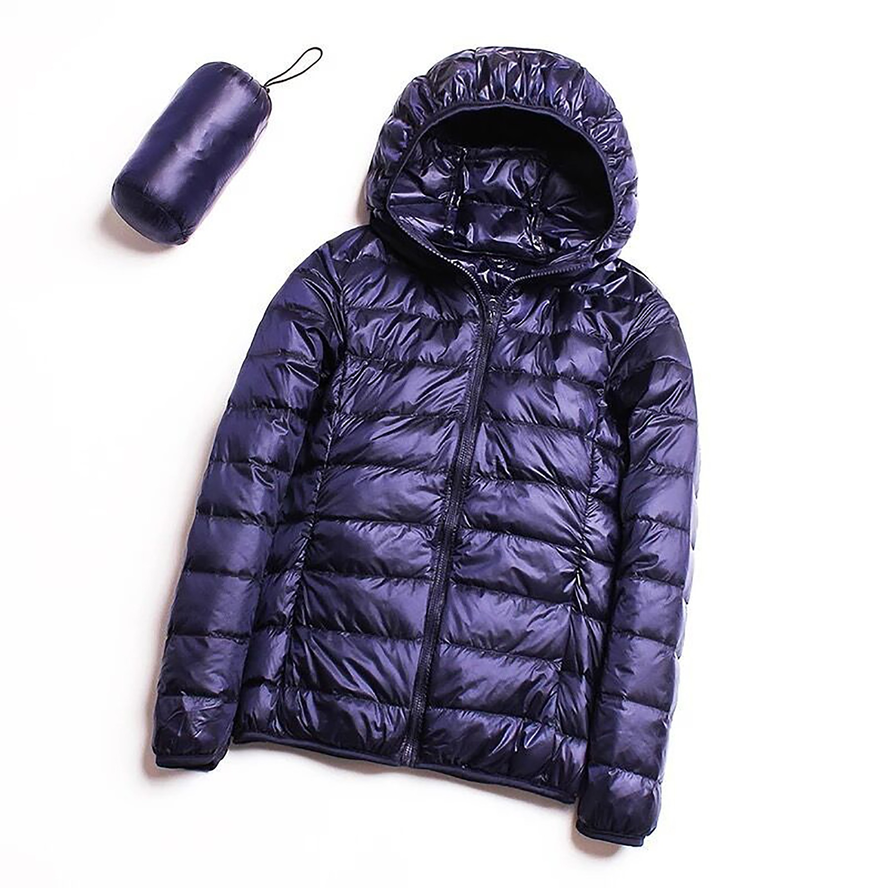 Women Hooded Short Down Jacket 9