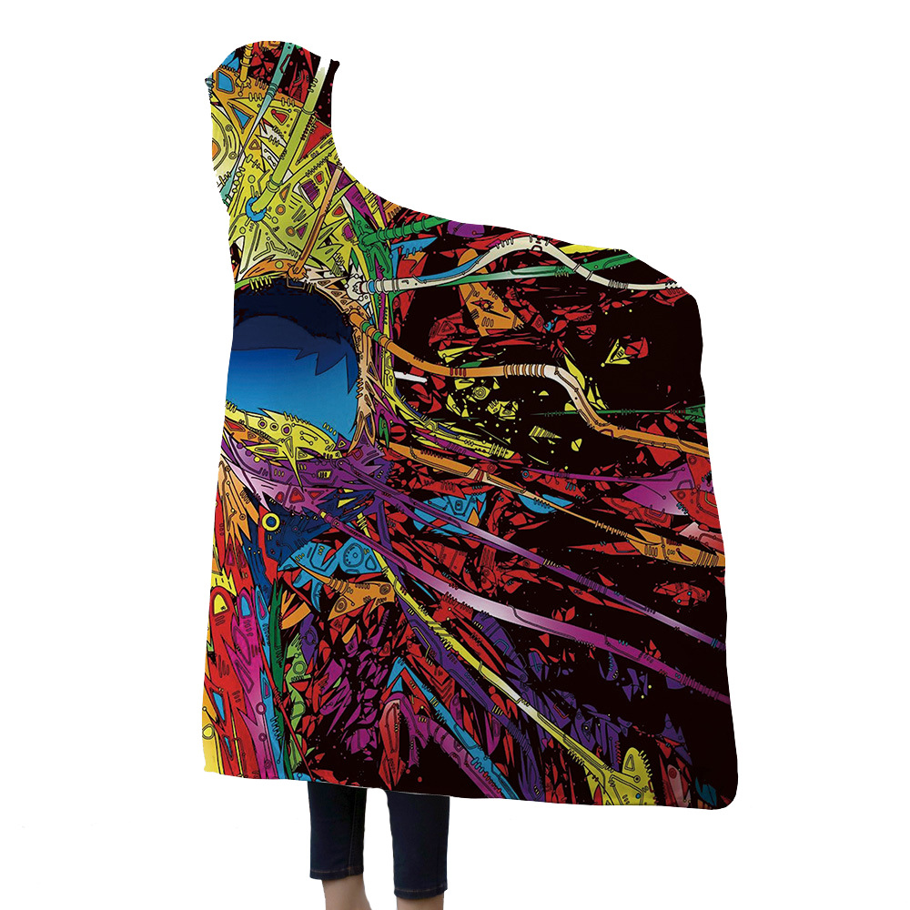 Full Color Hooded Blanket 5