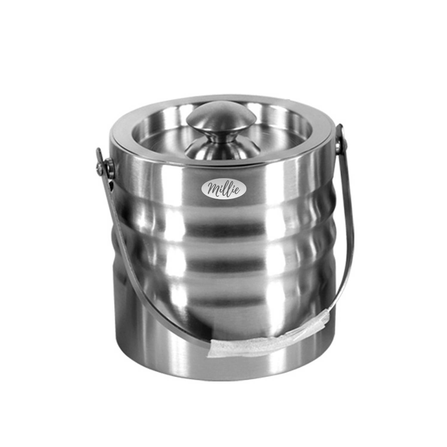 Stainless Steel Ice Bucket with Lid 2