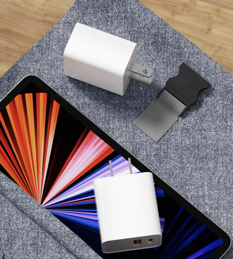 Dual Port Type C Wall Charger Fast Charging 20W Power Adapter Cube 10