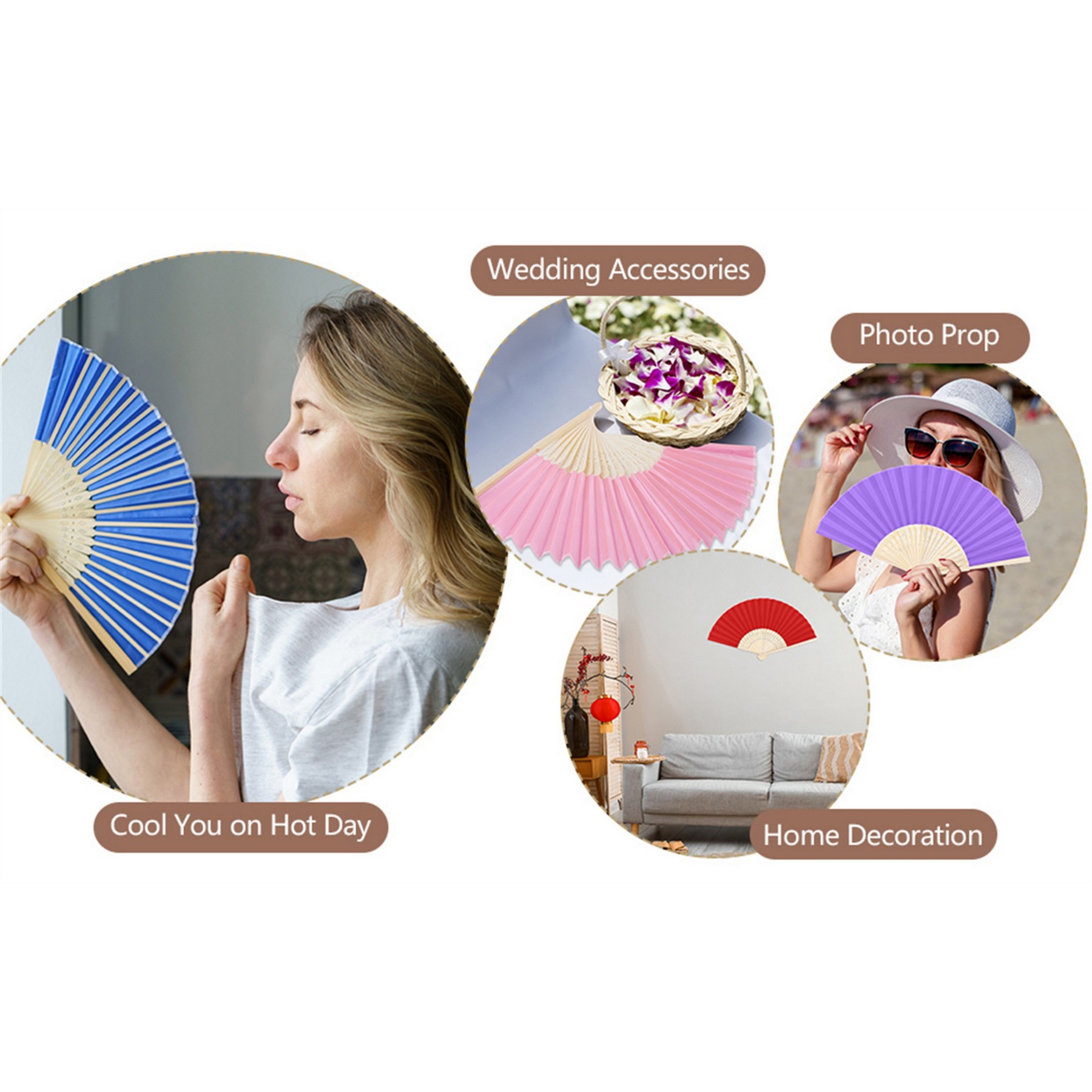 DIY Colorful Foldable Paper Fan 15
