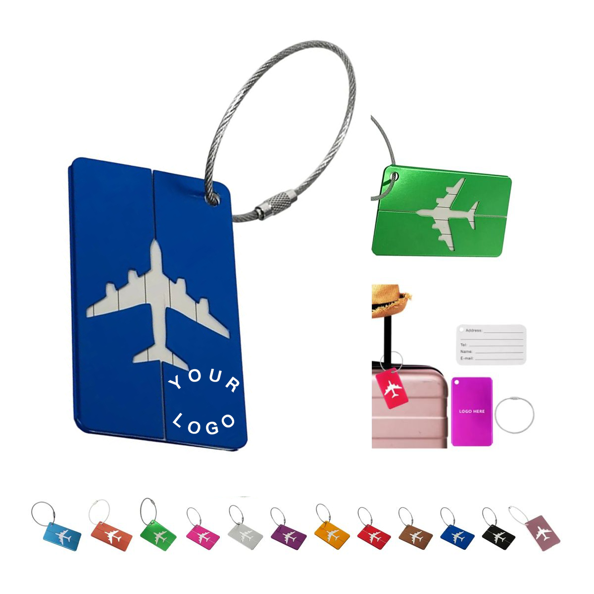 Travel Luggage Tag Made of Aluminum Alloy 2