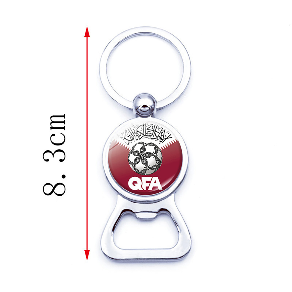 Qatar World Cup National Flag Bottle Opener Key Chain 5