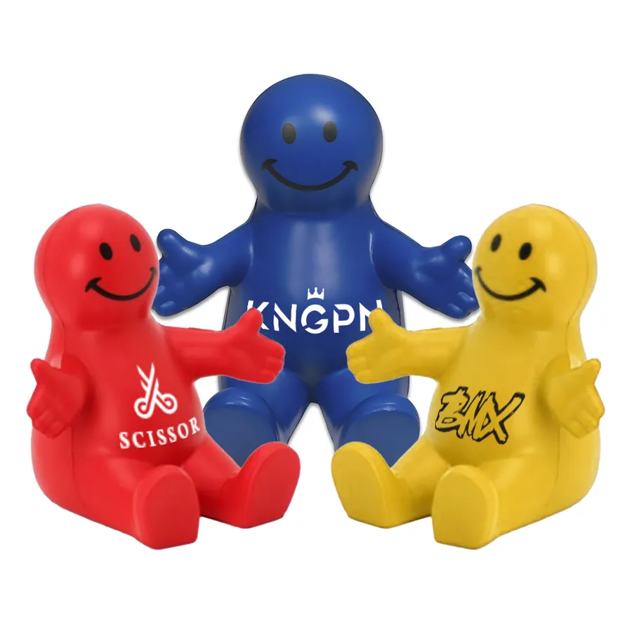 Smiley Face Person Phone Holder Stress Ball 2
