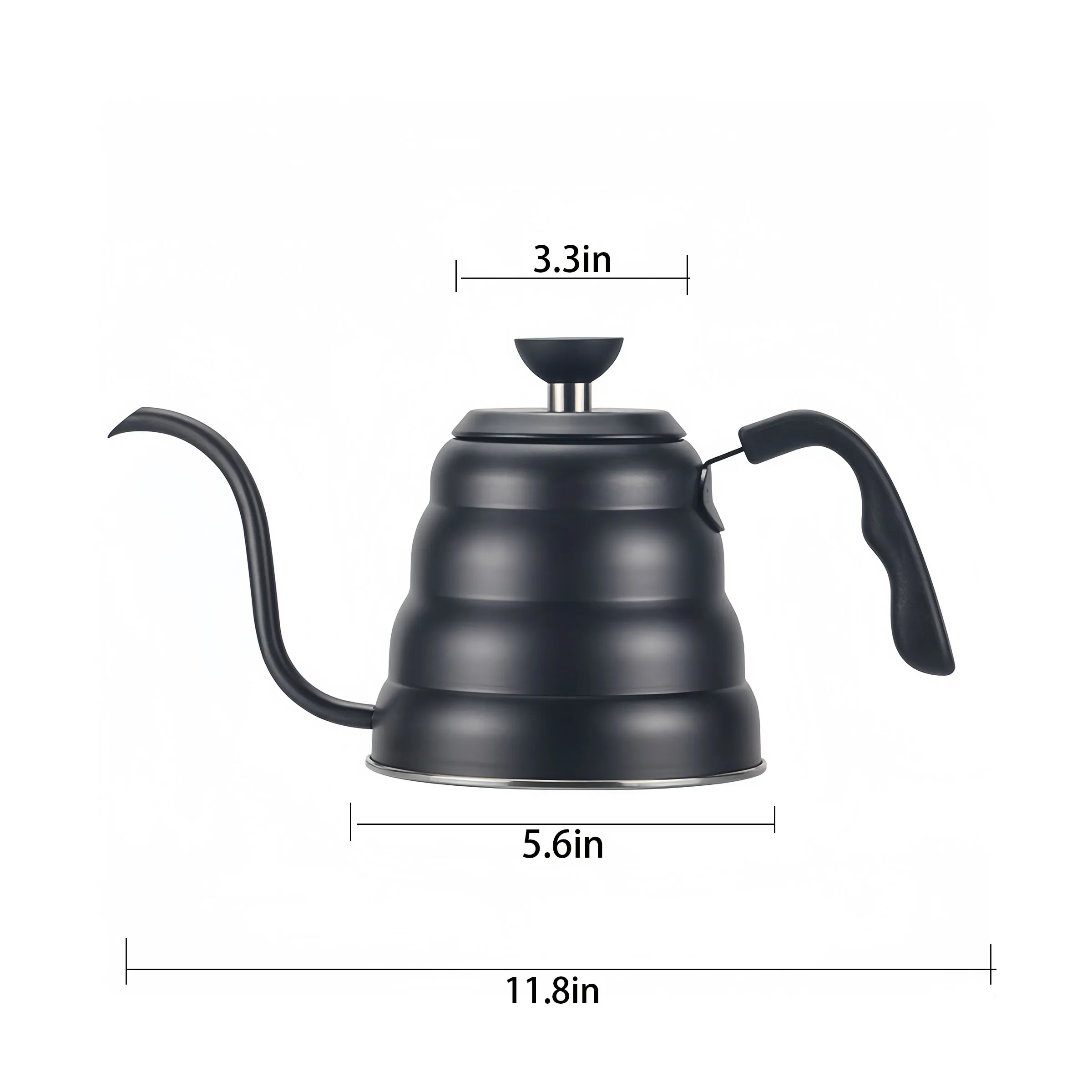 Stainless Steel Outdoor long spout boiling water coffee pot 5