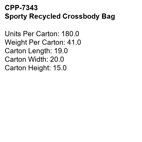 Sporty Recycled Crossbody Bag 2