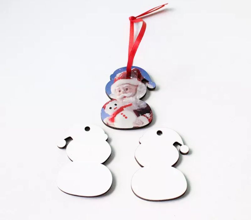 Snowman MDF Christmas Ornament 4