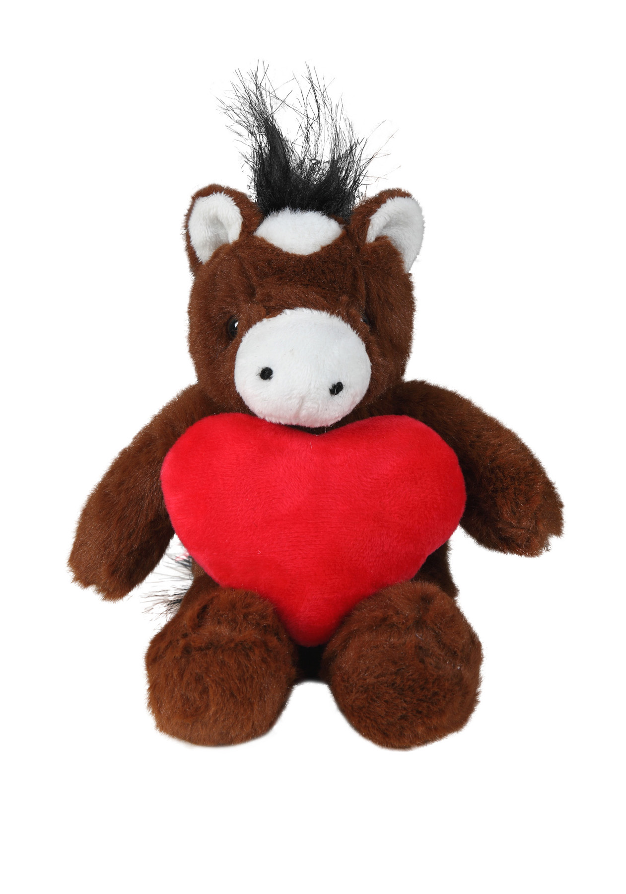 soft plush Horse with heart 2