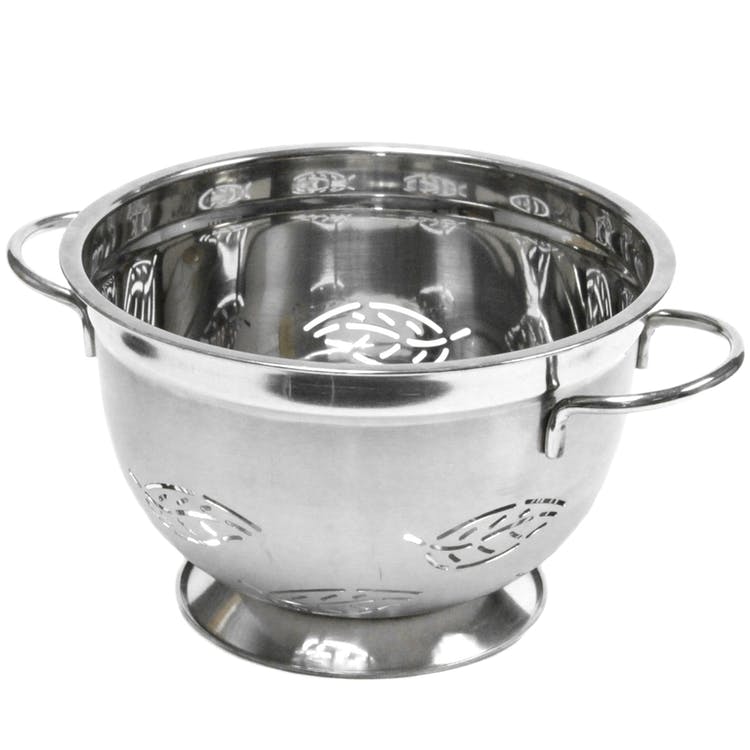 Stainless Steel Colanders - 5 Quart Leaf Design 2