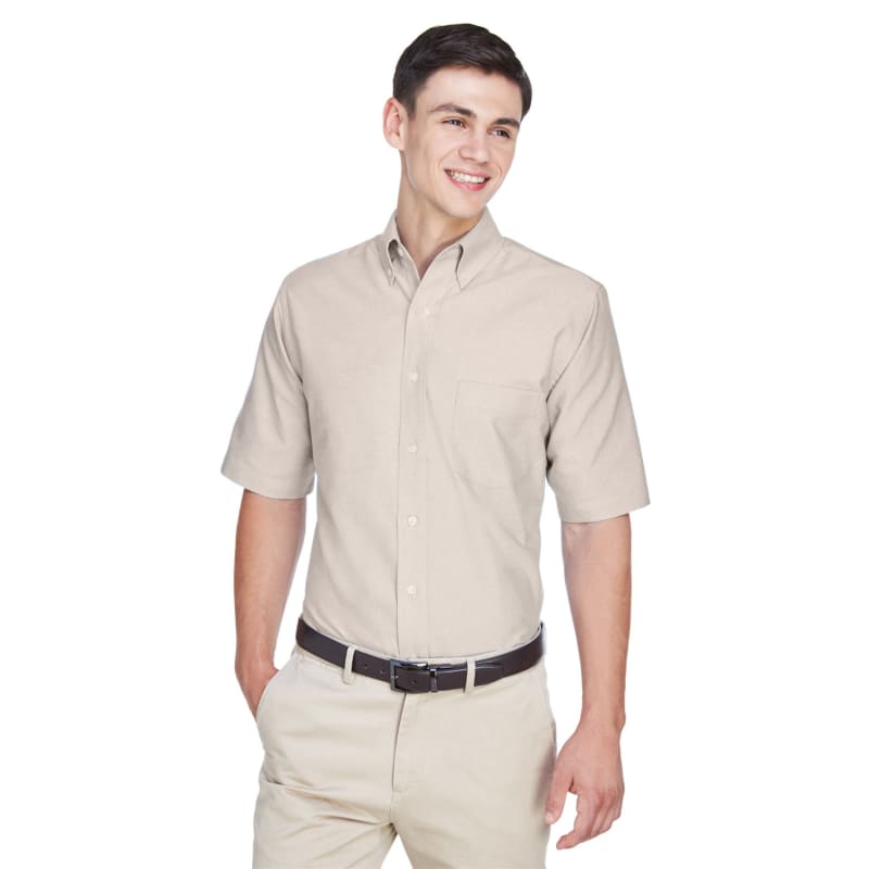 UltraClub Men's Classic Wrinkle-Resistant Short-Sleeve Oxford 29