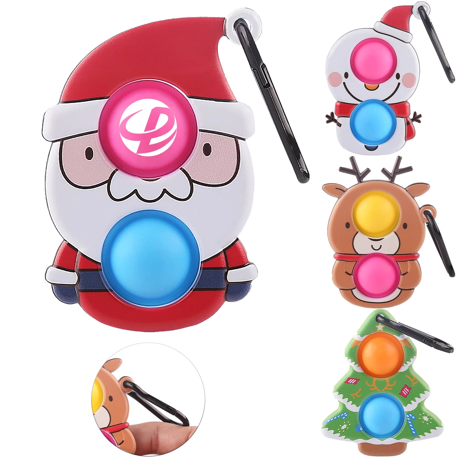 Christmas Push Bubble Pop Fidget Toy Sensory Squeeze 2