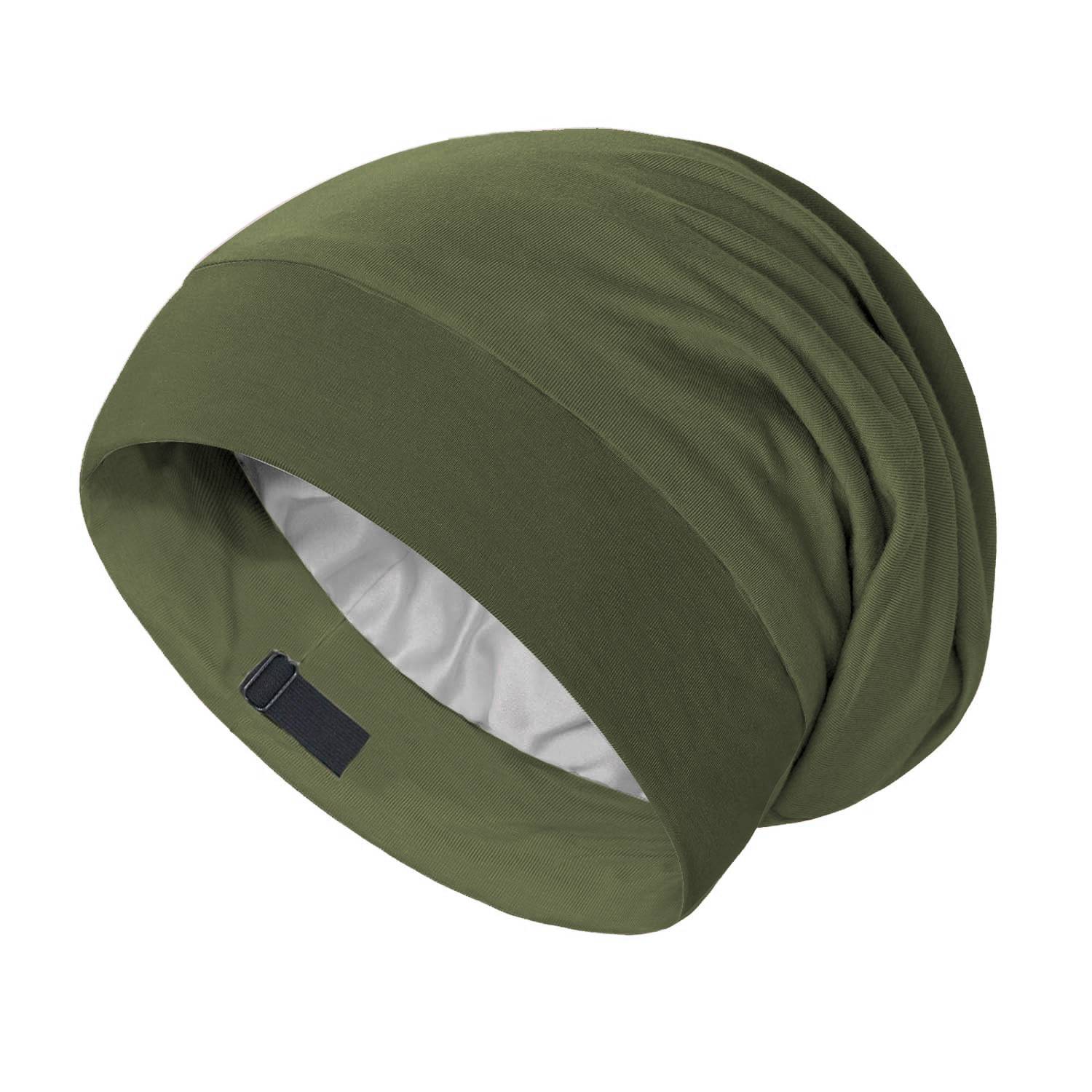 Hair Wrap Cover Sleep Cap for Men with Adjustable Strap 13