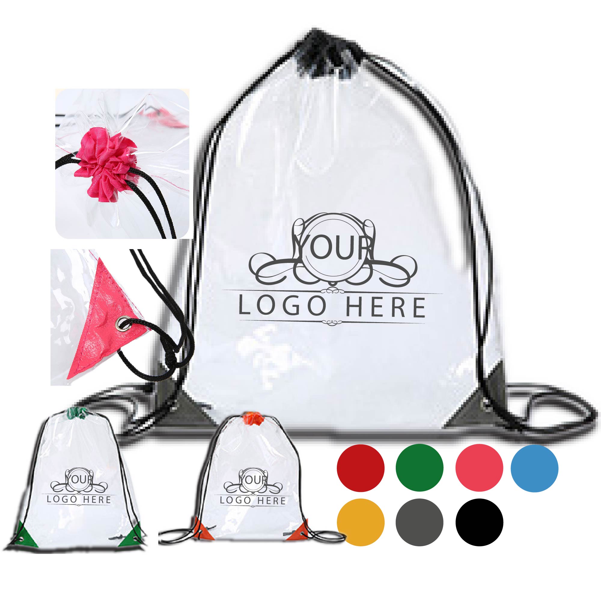PVC Clear Drawstring Bag 3