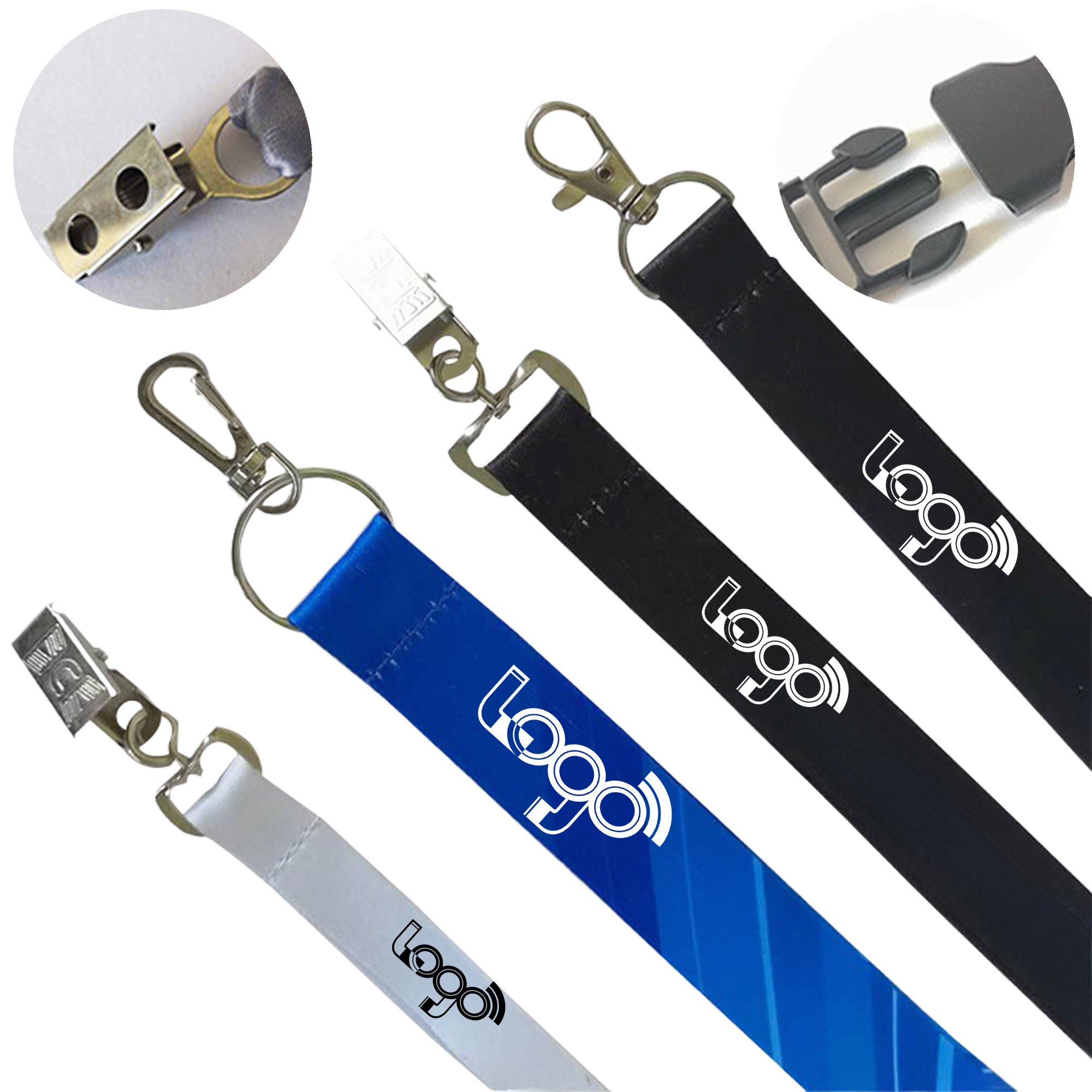 Customizable Polyester Lanyard with Metal Clip 2