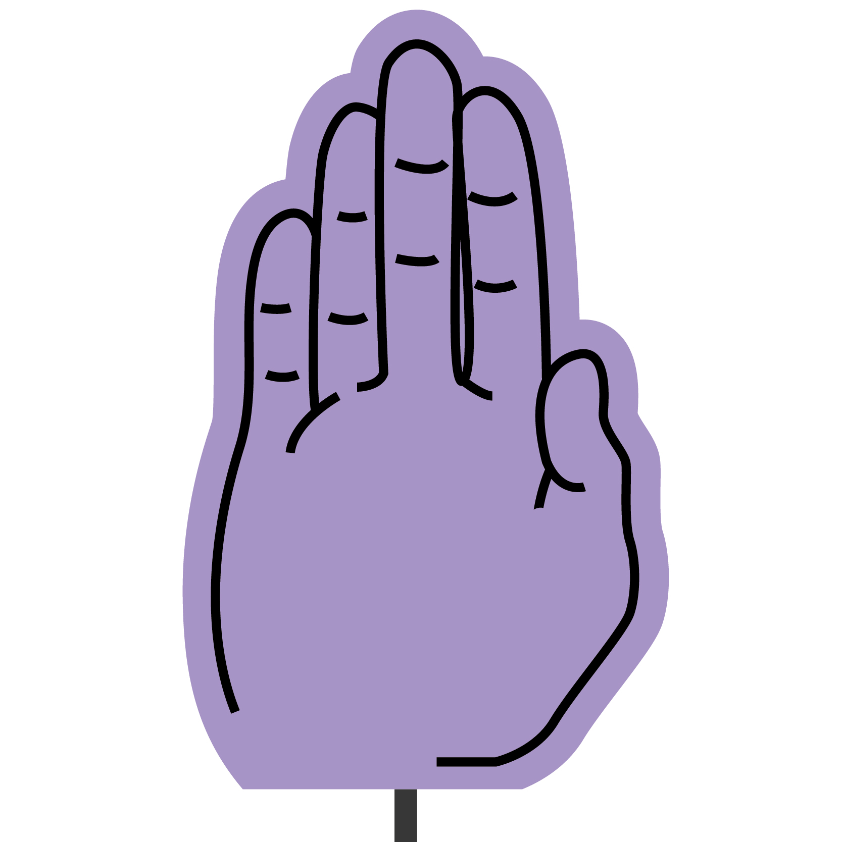 Foam Hand Topper 17