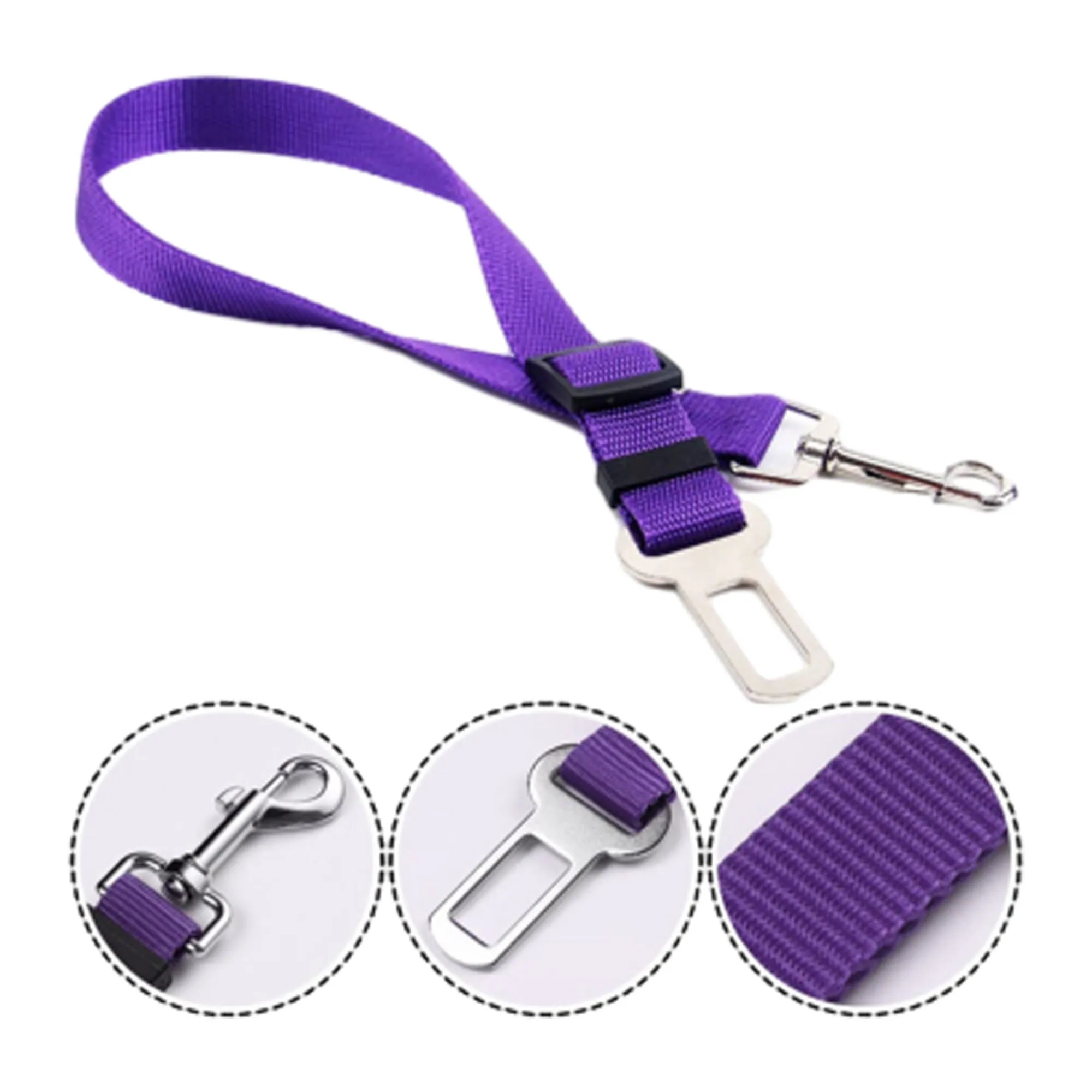 Car Dog Pet Safety Belt Adjustable Traction Leash 2