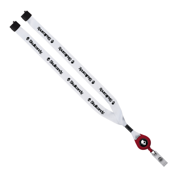 3/4" Polyester Lanyard with Metal Crimp & Retractable Badge Reel 7