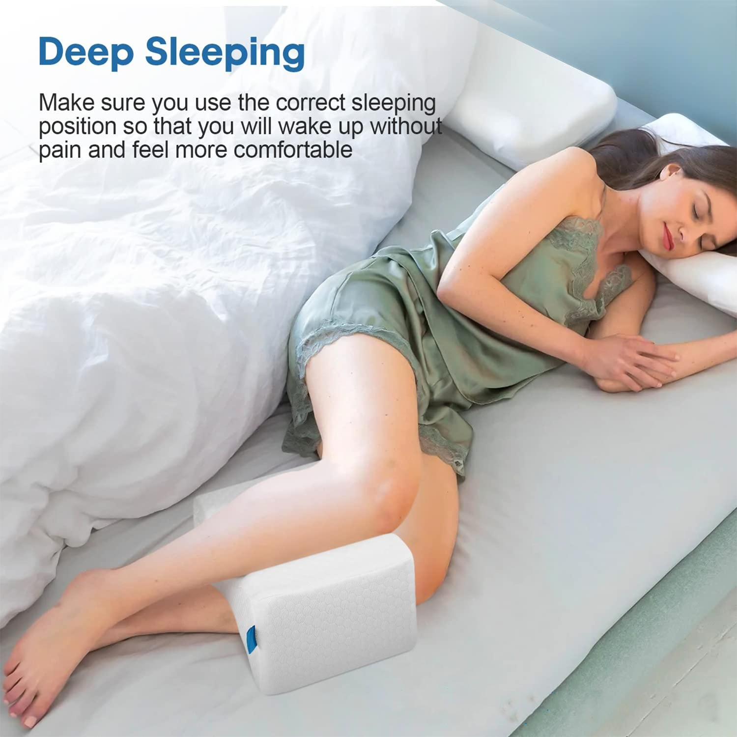 Leg Pain Relief Memory Foam Knee Pillow 6