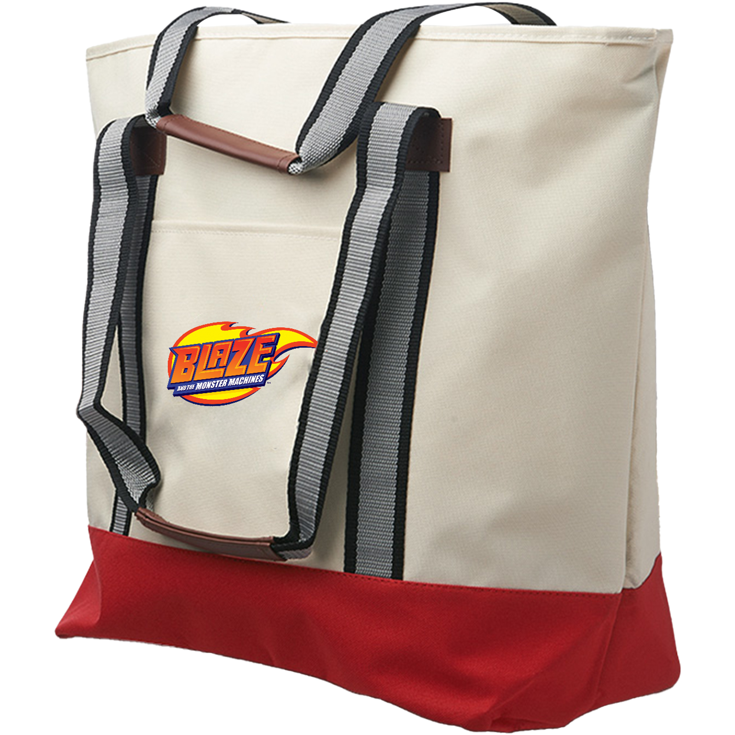Top Zipper Closure Polyester Cotton Canvas Tote Bags 1