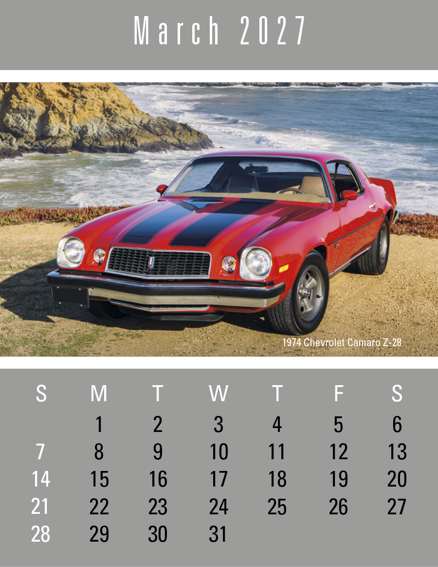 Triumph® Calendars Press-N-Stick Cruisin' Cars Calendar 32
