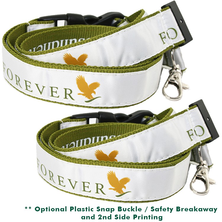 1" Polyester Lanyard with Printed Logo Strap 9