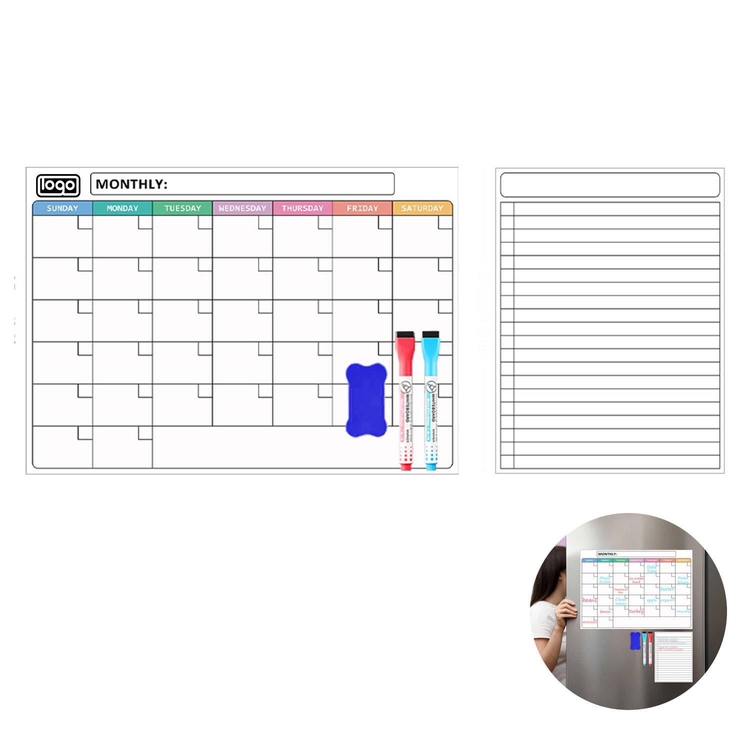Magnetic Monthly Fridge Calendar 2