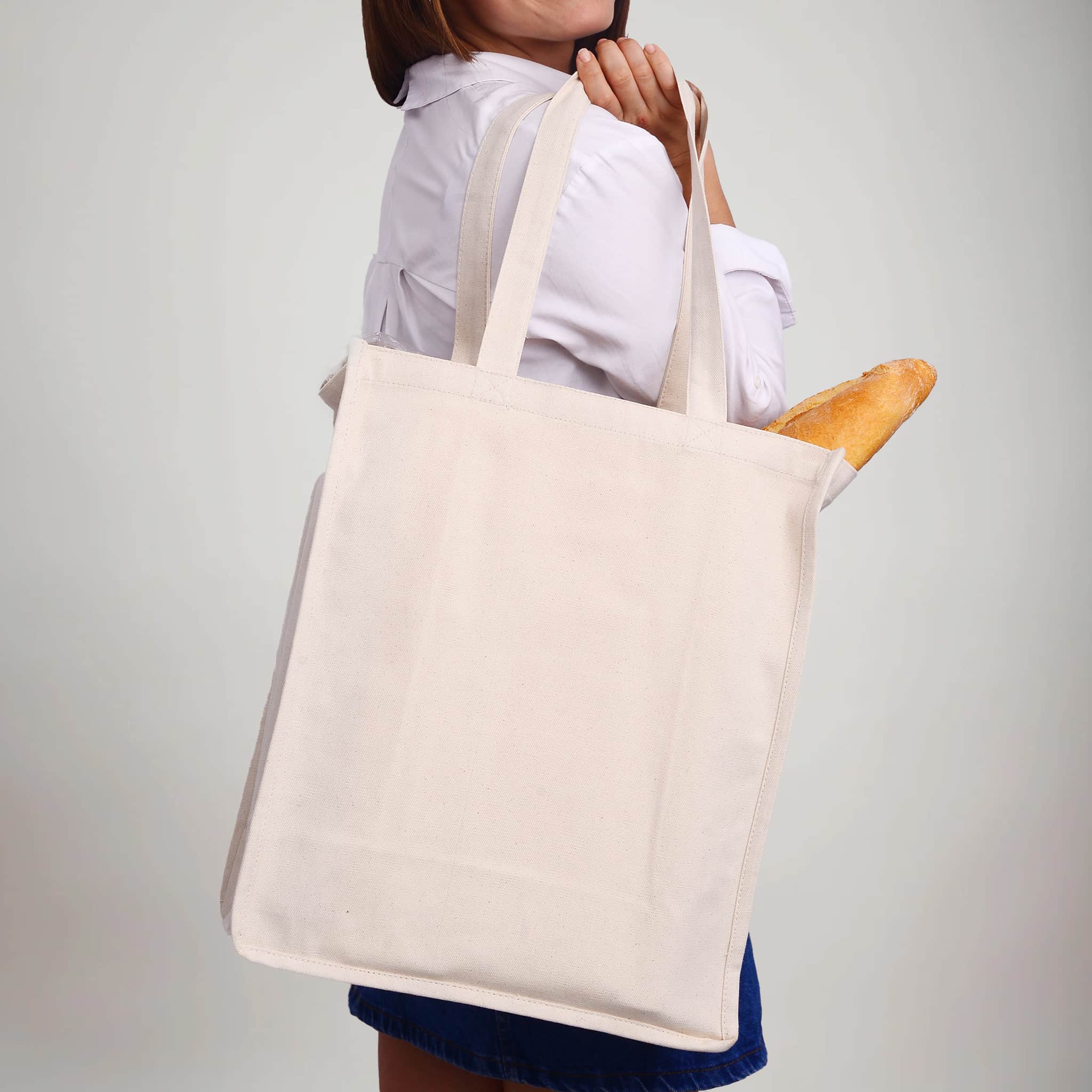 Carry All Canvas Tote Bag, custom tote bag with logo imprint 6