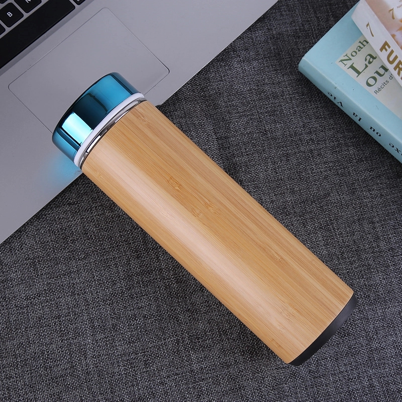 19 oz Custom Bamboo Tea Tumbler with Infuser & Strainer 11