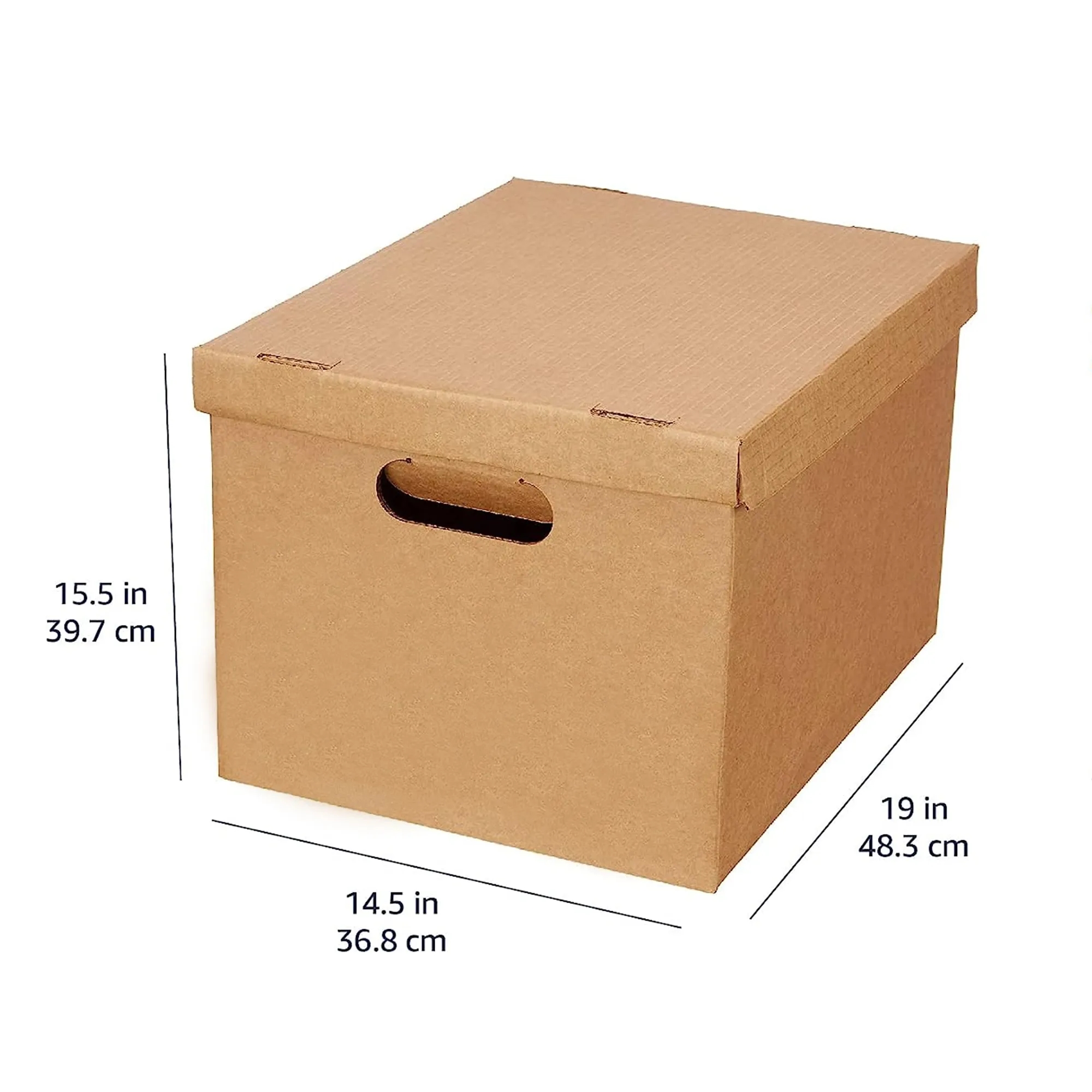 MOQ 20pcs 19" Corrugated Folding Carton With Buckle And Lid 2