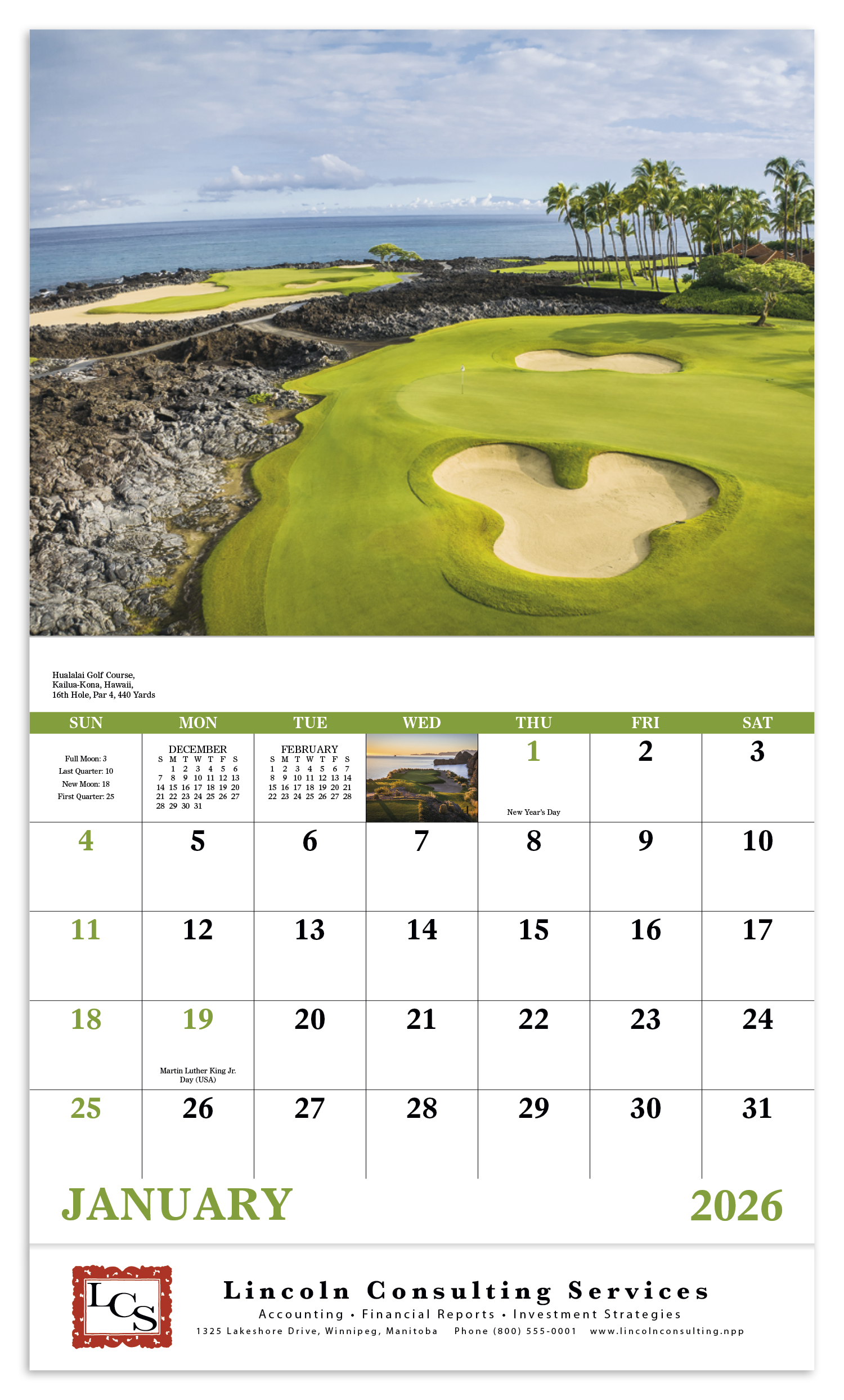Good Value™ Fairways & Greens - Stapled Calendar 30