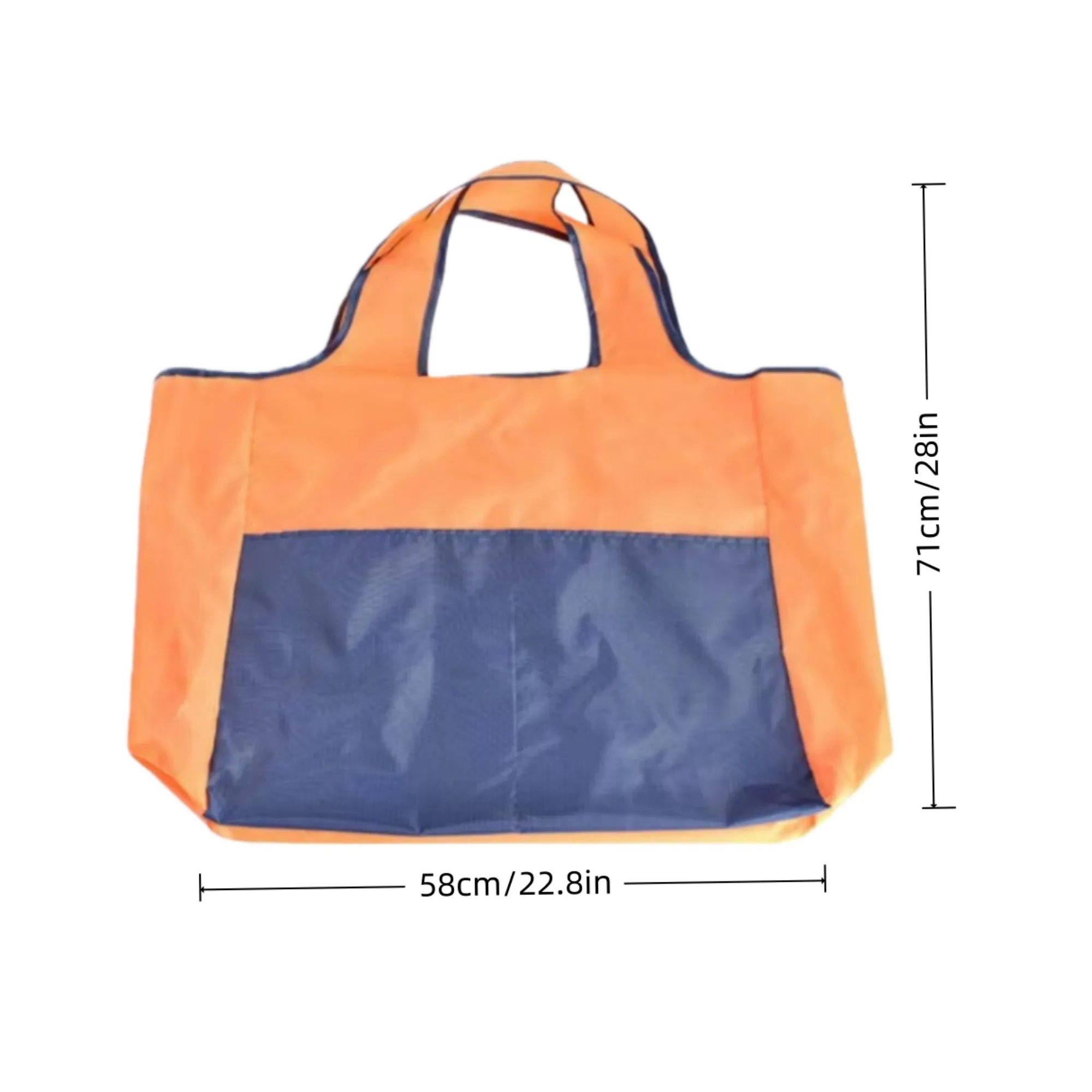 Foldable Reusable Shopping Tote Bag, custom tote bag with logo imprint 8