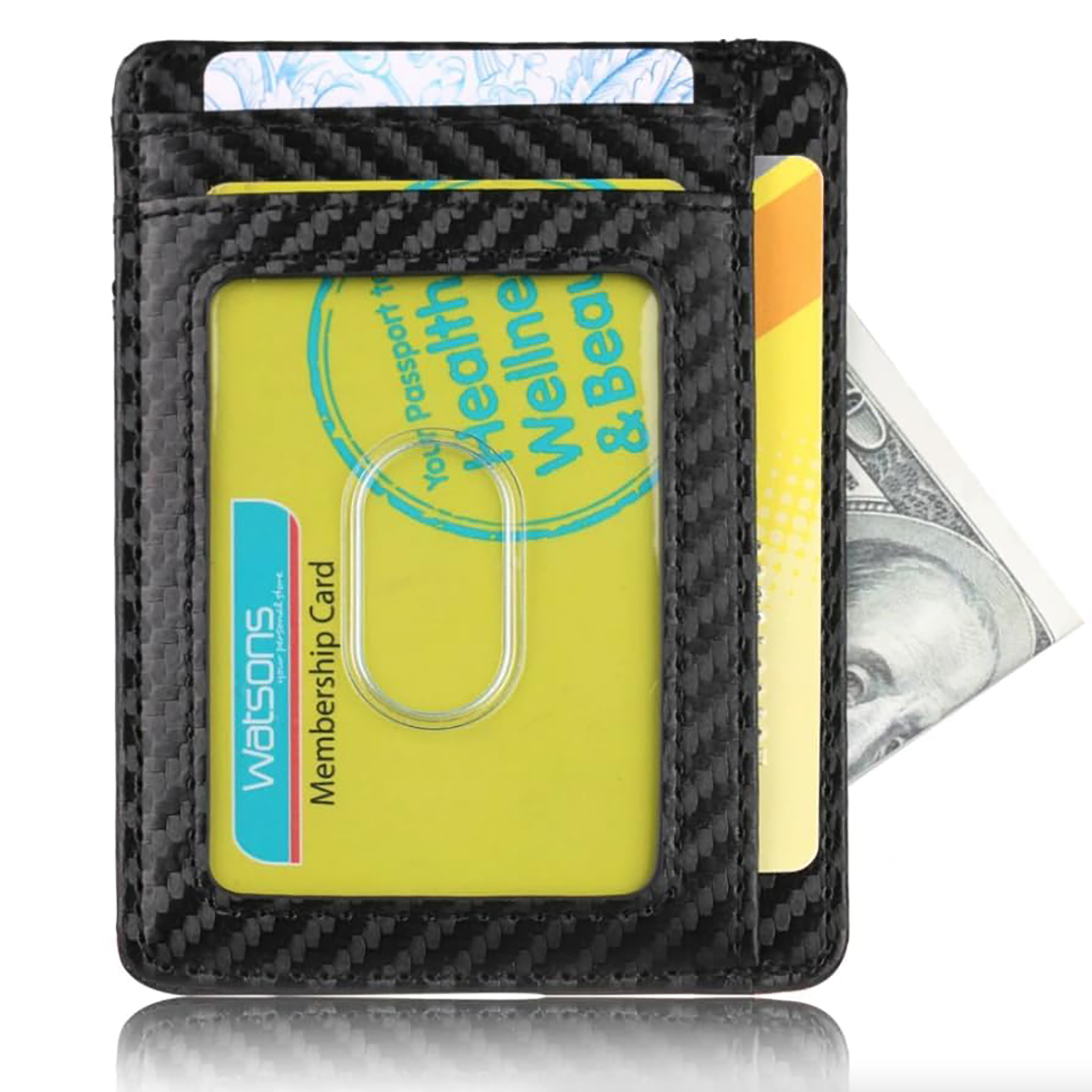 RFID-Blocking PU Leather Card Holder 4