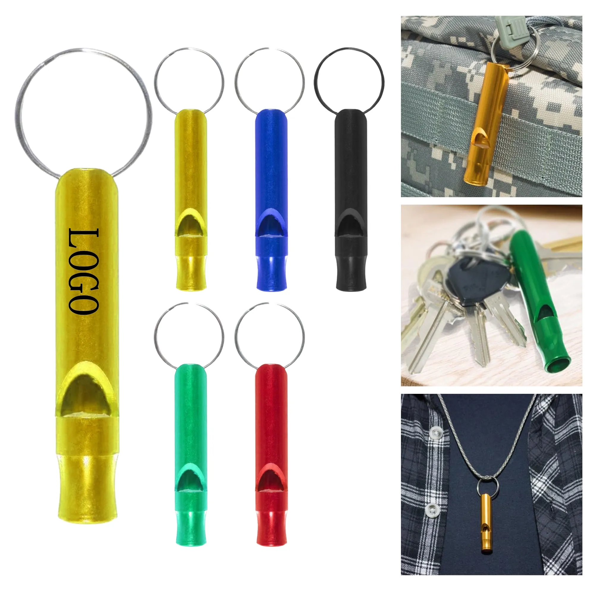 Ultra Lightweight Portable Aluminum Whistle 5