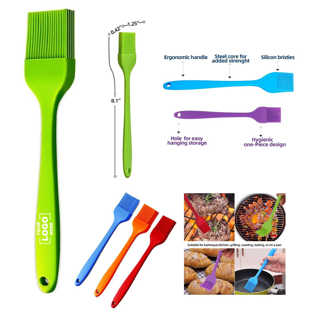 Silicone Grill Basting Brush 2