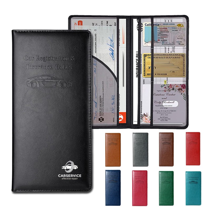 Leather Car Registration and Insurance Card Holder 4