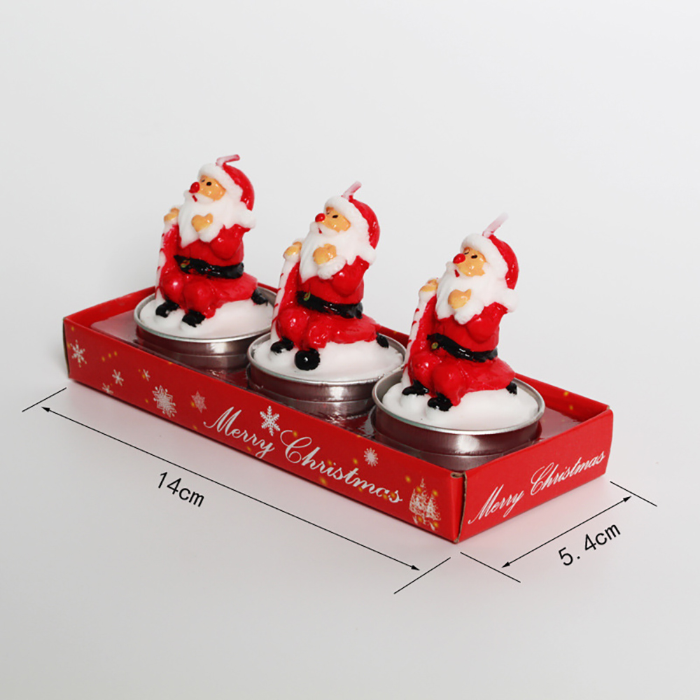 3PCS Christmas Candle Set 4