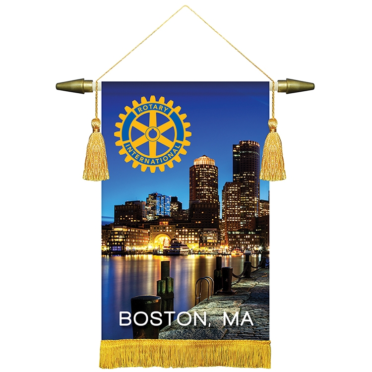 8" x 12" Podium Banner, Straight Cut/ with Fringe 2