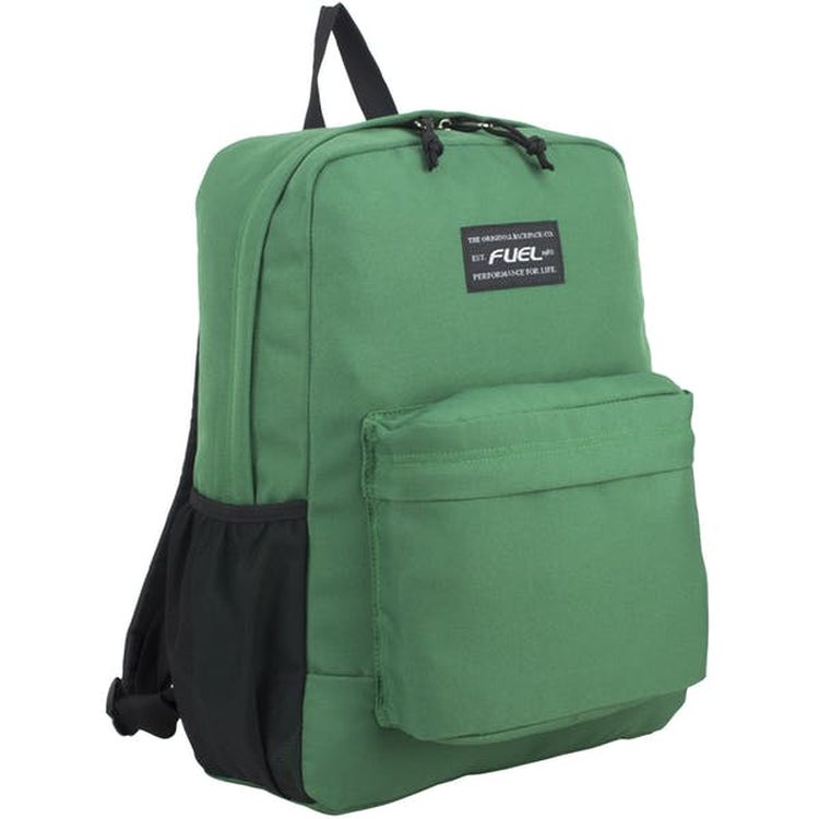16.5" Classic Cruise Backpacks - Forest Green 2 Mesh Side Pockets 1