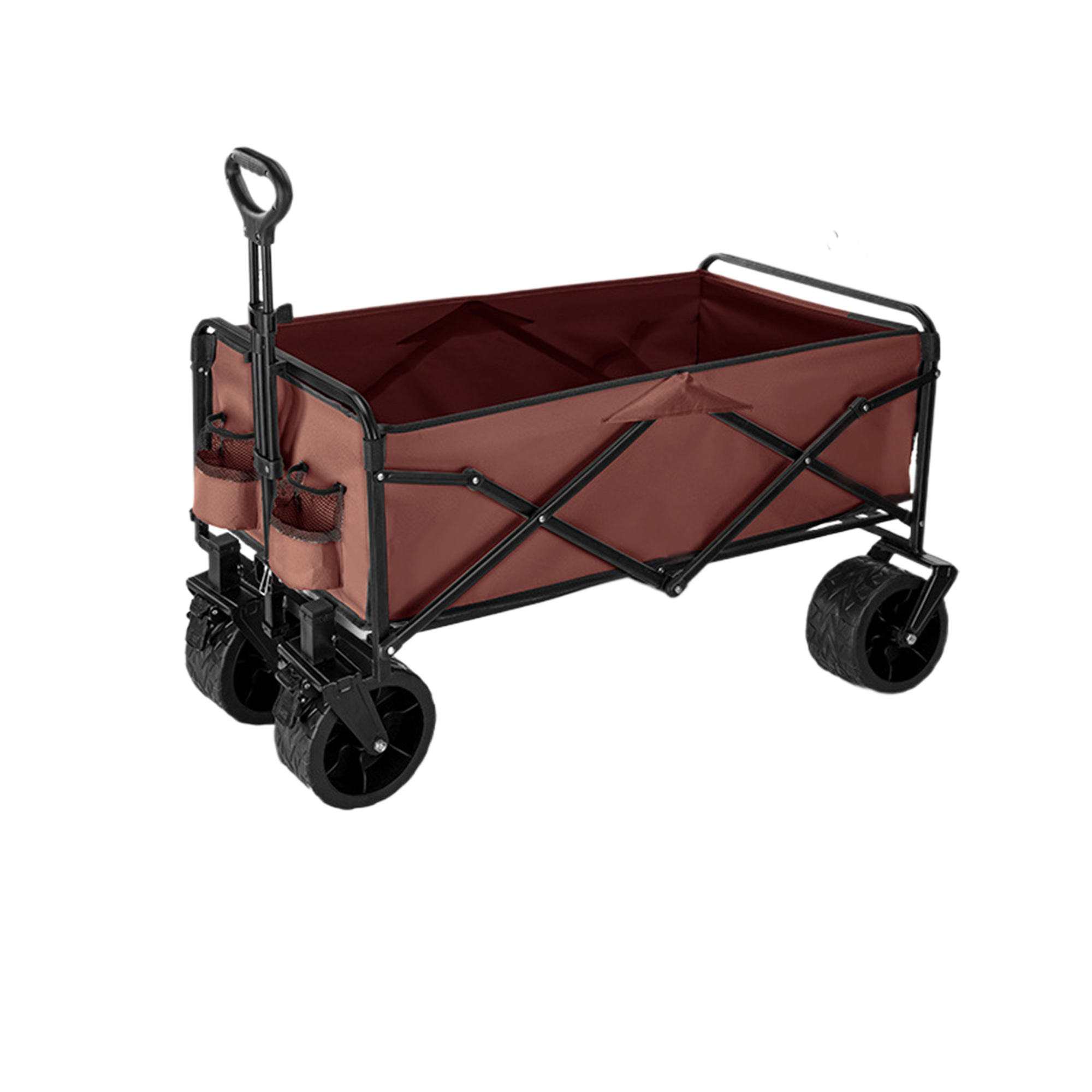 Folding Picnic Cart With Brakes And Large Wheels 1
