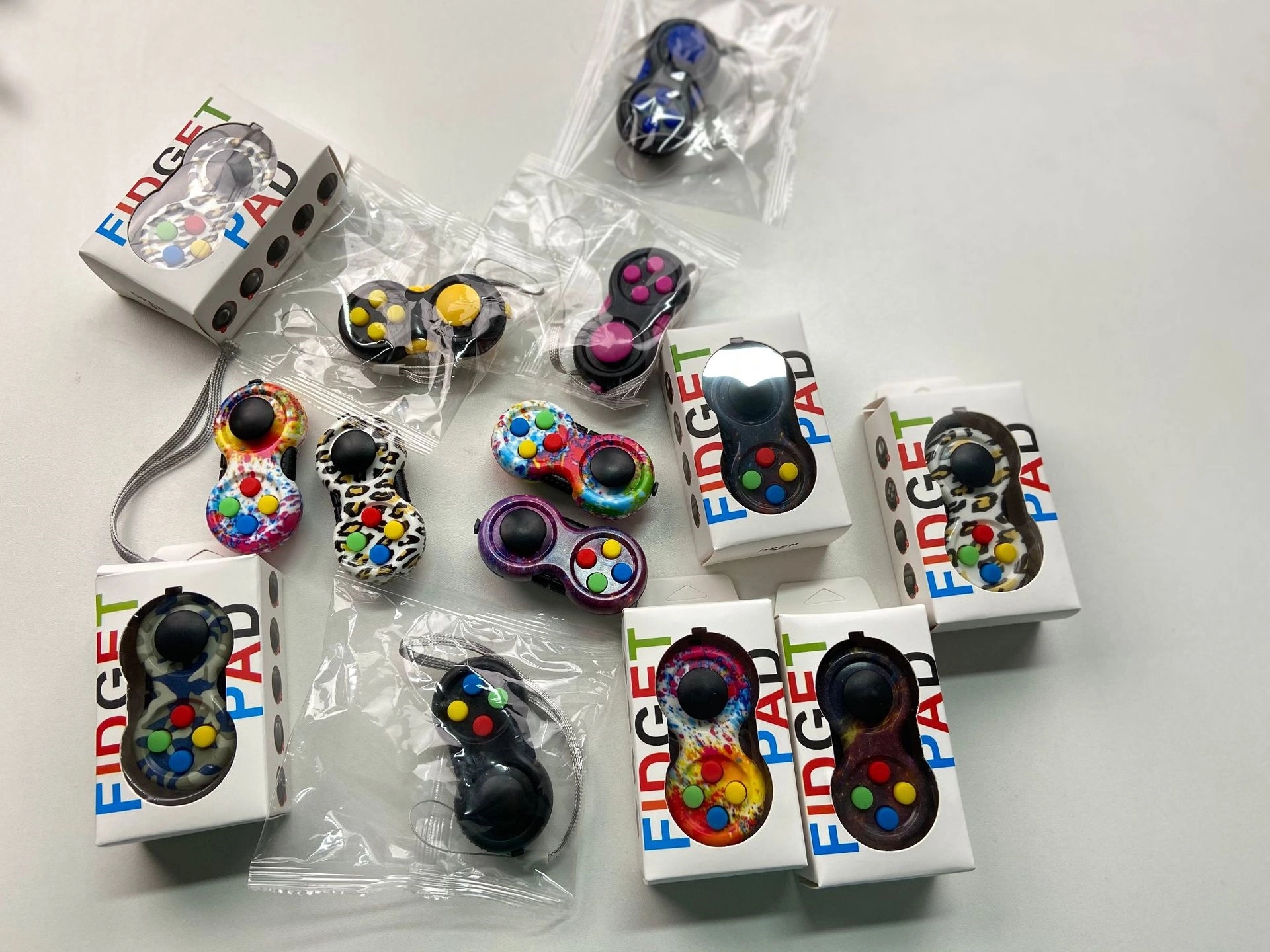 Fidget Pad Toy Rainbow Controller 12