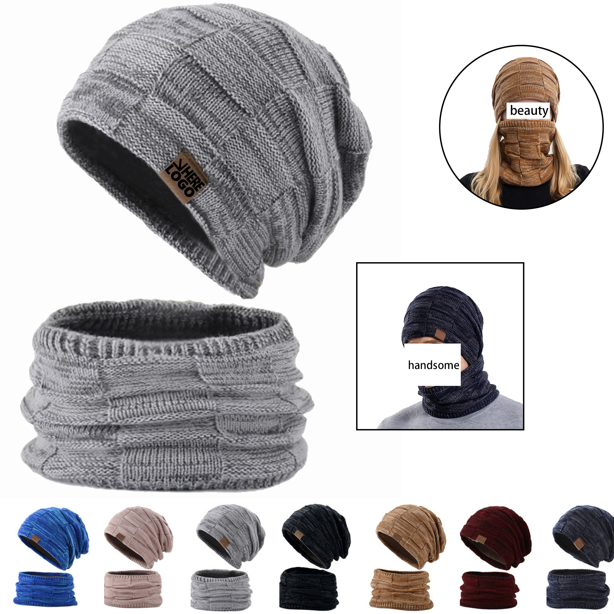 Scarf and Beanie Duo Set 2