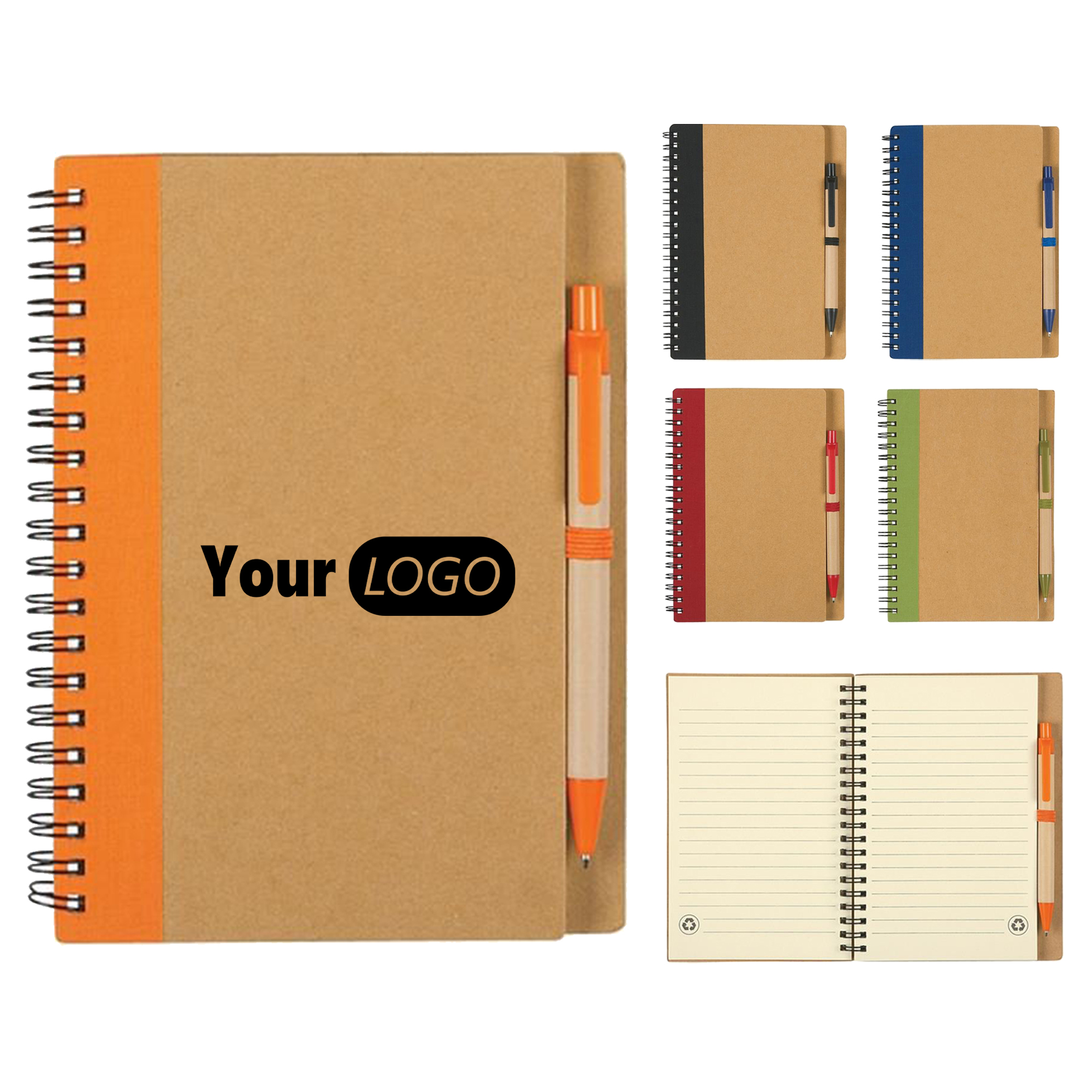 Eco-Friendly Spiral Notebook with Pen 2