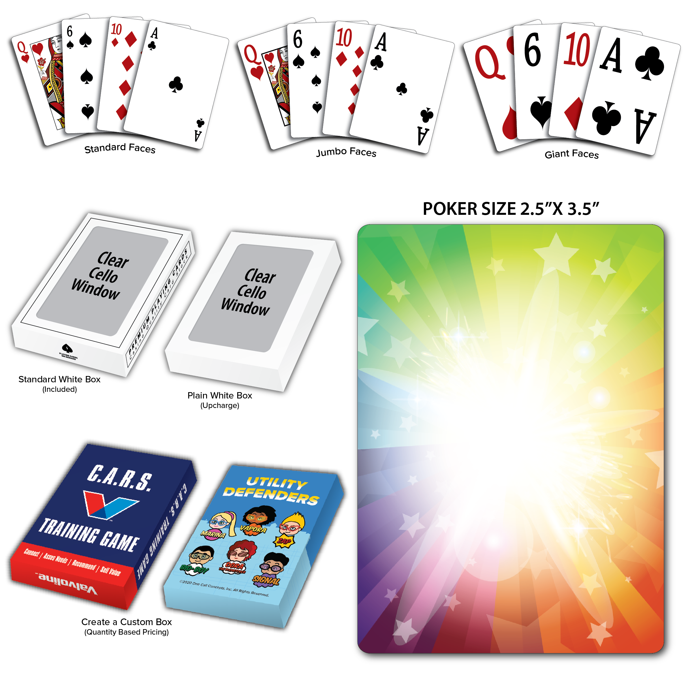 Celebration Theme Poker Size Playing Cards 1