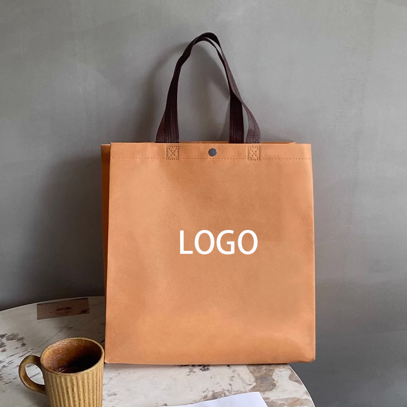 Customizable Orange Non-Woven Tote Bag 1