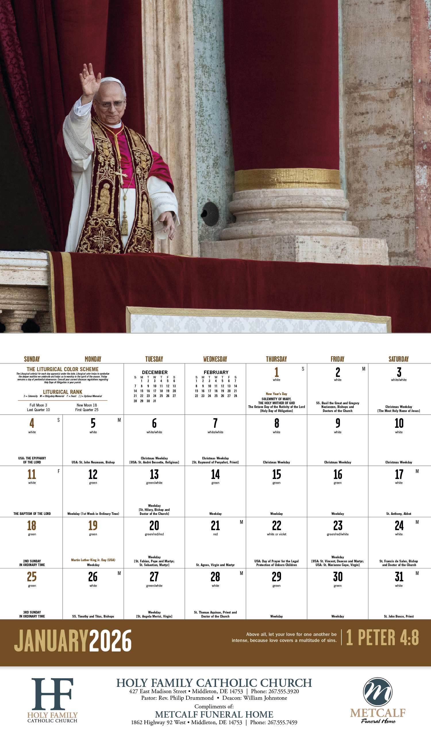 Good Value™ Catholic Spirit - Stapled Calendar 54