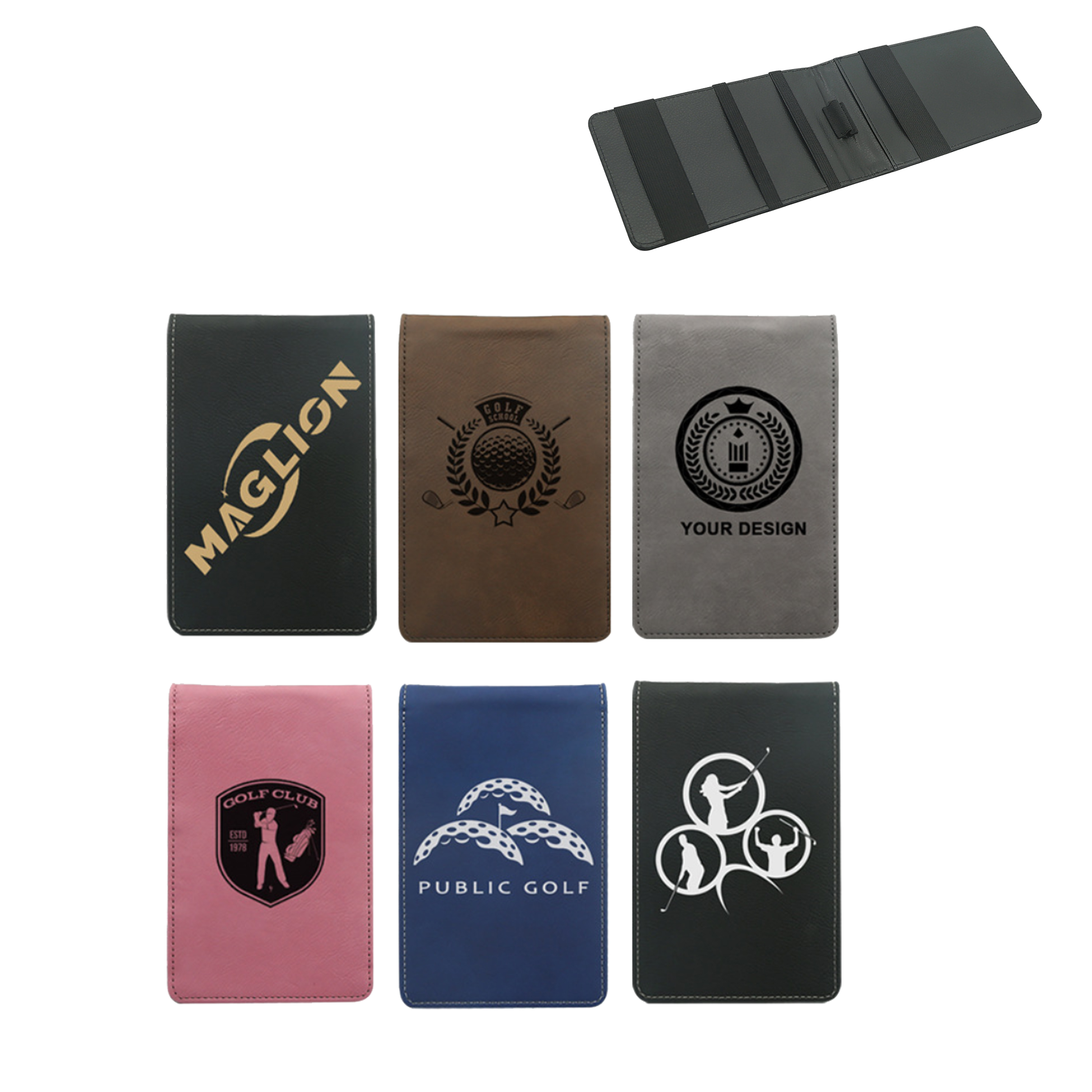 Leather Golf Scorecard Holder 2