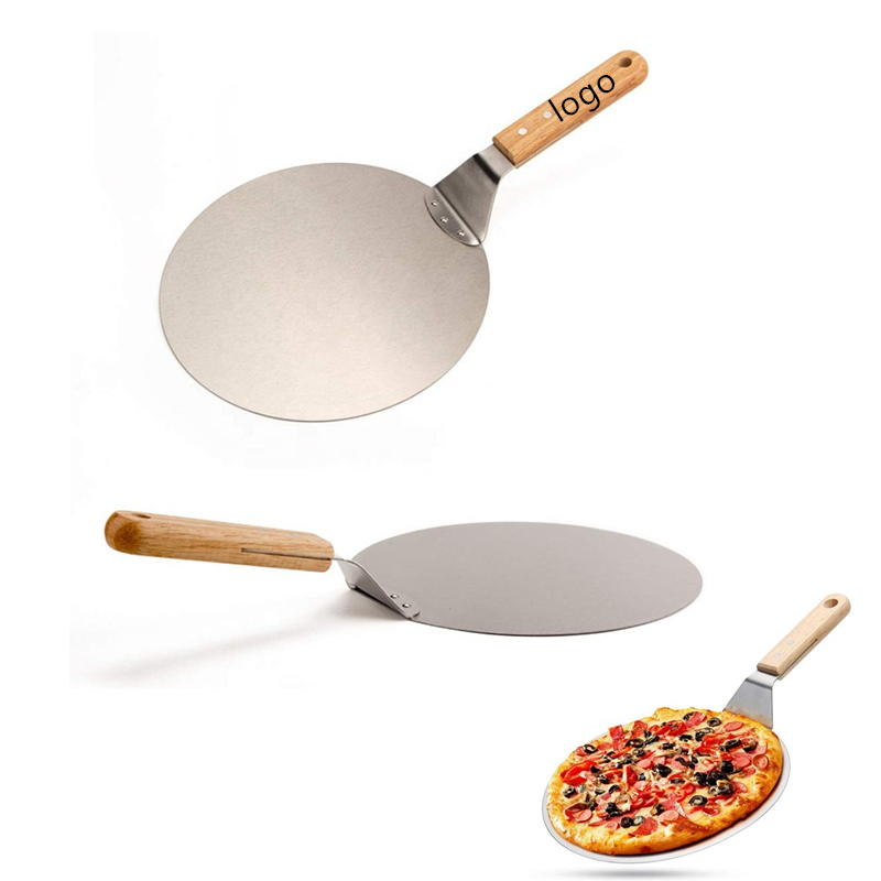 Stainless Steel Pizza Spatula With Wood Handle 1