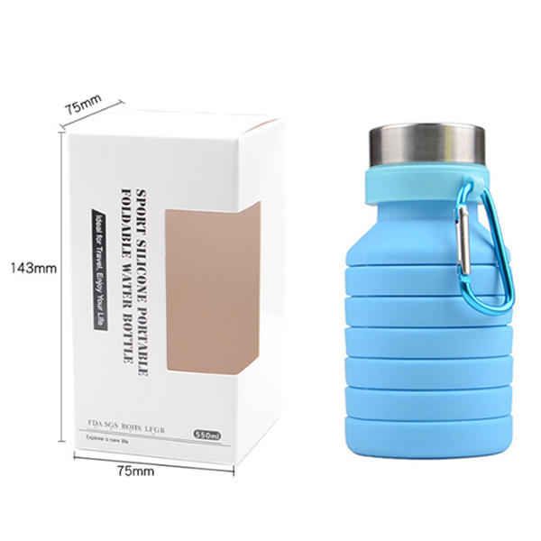 Collapsible Water Bottle,Reuseable BPA Free Silicone Bottles 4