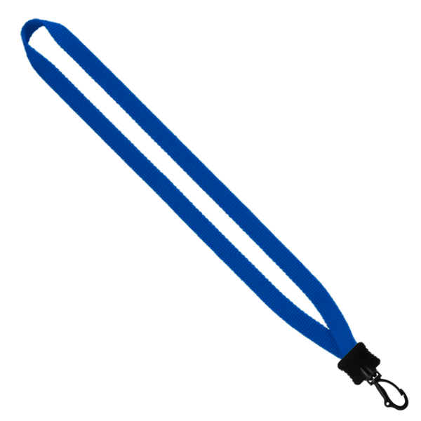 1/2" Smooth Nylon Lanyard with Plastic Clamshell & Swivel Snap Hook 5