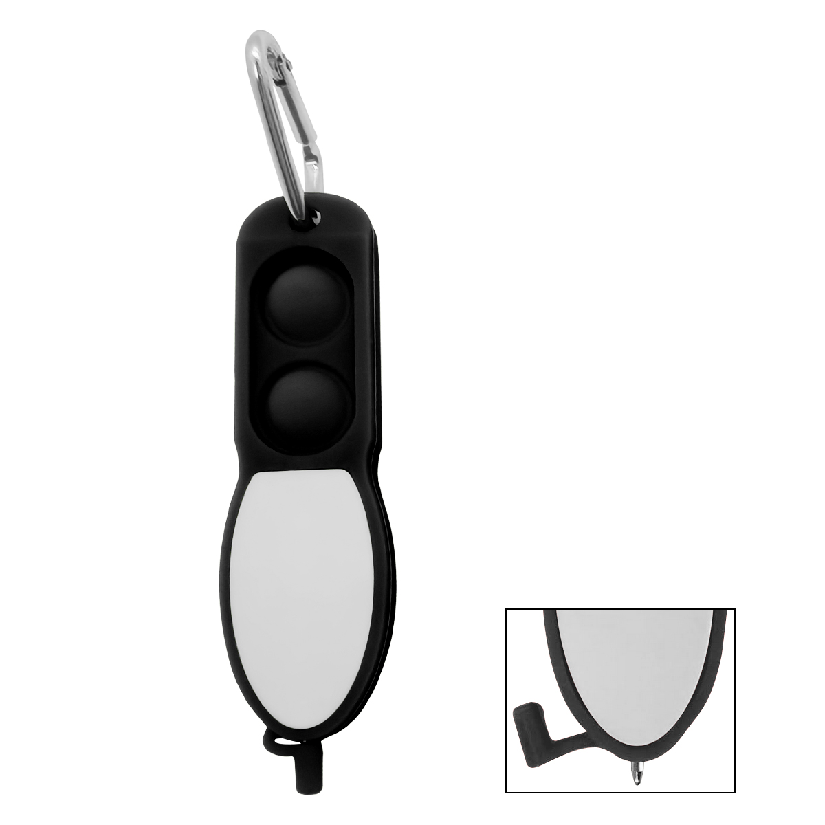 Push Pop Pen With Carabiner 4
